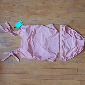 Shoulder tie Nursing and Maternity Tankini - Kindred Bravely